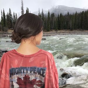 Custom Harley Davidson tie dyed long sleeve.